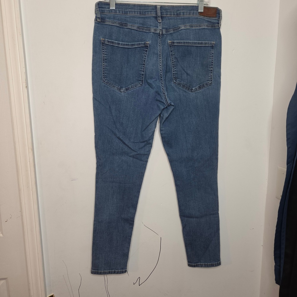 Express Skinny Mid Rise‎ Jeans Womens 12R Medium Wash Blue Denim Pants - Picture 2 of 7